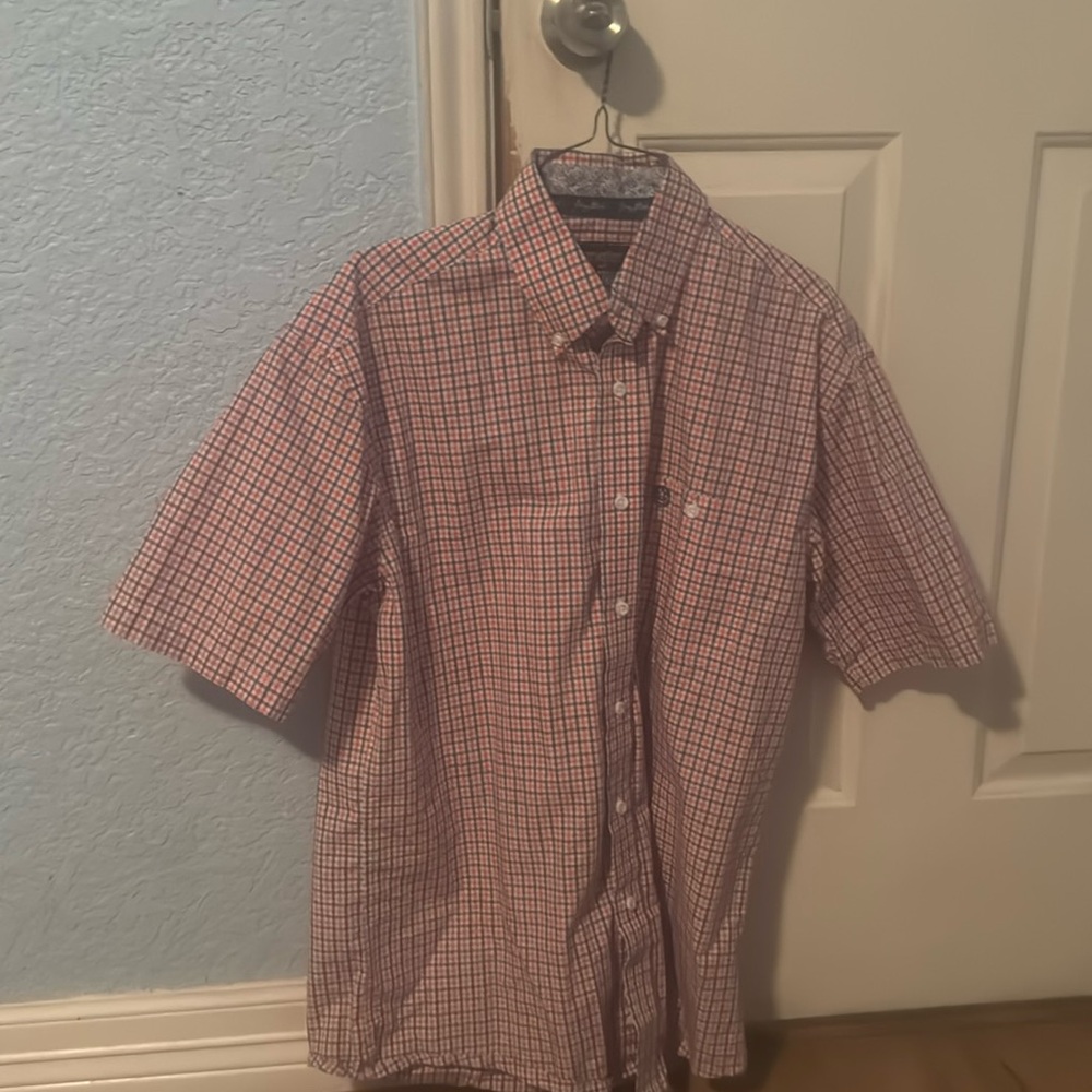 Men’s Wrangler “George Strait” button down short sleeve shirt